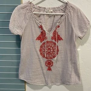 Cute Joy and Co peasant top, worn once!